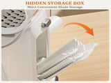 5-in-1 Hand Crank Rotary Vegetable Slicer & Grater with 10 Blades, Hidden Storage Box for Kitchen V1107-CS-SYQPJRJB
