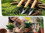 Set of 3 Iron Hanging Flower Pots with Detachable Hooks - Outdoor Planters for Fence, Balcony, V1366-AZ2-W-15092
