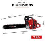 Commercial Petrol Chainsaw 22" Bar Tree Pruning Top Handle Chain Saw V379-22CHAINSAW0001