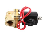 220V DN15 1/2" Electric Normal Closed Valve Electromagnetic Valve for Water Oil Air Gas V1294-YM0901-JY01042