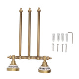 Swivel Towel Bar Antique Brass Towel Rack Rotated Towel Hanger Holder for Bathroom Three Rods V1294-YM0706-3112230060412