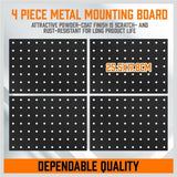 127Pc Pegboard Hooks Set Storage Baskets Organizer Hanger Inc. 4 Small Peg Board V465-97790