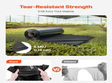 Plastic Sheeting Heavy Duty 10' x 100', 6 Mil Thick Plastic Sheeting Roll, Plastic Drop Cloth V952-SLM10FT100FT75M0GV0