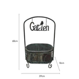 Planter On Stand w Floating Garden Sign 68cm V637-40489PLN