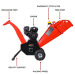 7HP Wood Chipper Self Feeding Shredder Mulcher Machine Petrol Garden Portable V379-WODCHPER007001