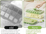Ice Cube Trays - Ice Cube Tray with Lid and Container - 56 Ice Cube Molds - 2 Containers and Ice V1259-DP01-BO-248