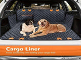 100% Waterproof Pet Car Seat Cover Hammock Heavy-Duty 600D Scratch-Resistant, Anti-Slip, Soft & V1341-ZY-ECLLSAYZ-ORANGE