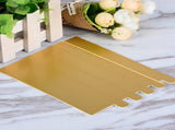 Worgeous 100Pcs Gold Rectangular Paper Cake Serving Trays with Mousse Bottom Plate Cardboard V1189-LWWAL-20260327-03518