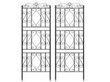 2 Pcs Large Metal Garden Trellis for Outdoor Yard & Patio V767-HW-ZZ122-G2