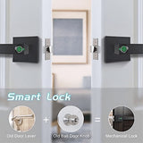 Fingerprint Door Lock Biometric Smart Handle Bedroom Hotel Warehouse Office F180B V1366-AZ2-W-15817