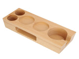 Coffee Tamper Base Multifunction Beech Coffee Distributor Tamping Station Accessories for Coffee V1294-YM0901-3118230479511