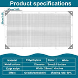 Garden Shade Cloth 90% Sunblock Breathable Mesh Tarp with Grommets for Greenhouse Patio Plants, V1189-LC-RY-00042