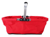 Foldable Picnic Basket Oxford Fabric Shopping Tote Reusable Grocery Bag for Camping Outdoor Fruit V1294-YM0901-3111260009412