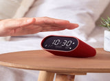 Lexon Ray Clock Lcd Alarm Clock With Temperature / Humidity Display - Red V398-LD-LR155SR3