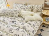 Rose Print Bedding Set - 3 Piece Set - Quilt Cover 200 x 229 cm with 2 Pillowcases 51 x 66 cm V888-ELOSUNG54957-1