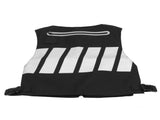 Reflective Safety Vest Cycling Clothes Waistcoat for Courtyard Training Sports EquipmentBlack White V1294-YM0901-3111210127211