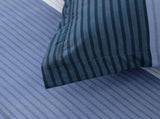 Navy Blue Comforter Set, King Size, Striped 3-Piece Bedding Collection V745-MAB010873AJ3