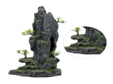 Aquarium Mountain View Stone Ornament Tree Rock Cave Fish Tank Decoration Fish Hiding Cave for your V1192-AZ-W-10831