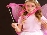 Cloth Wood Wedding Wands Rosy Ribbon Bells Star Streamers Decor V1192-AZ-W-24789