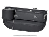 Anti-Drop Car Seat Gap Filler Organizer, Premium Leather Console Organizer, Easy Access to V1107-800-22234-BRN-2PCS