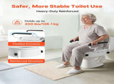 Raised Toilet Seat with Arms, 136.1 kg Load Capacity, 3-Level Adjustable Height, Widened Commode V952-FSSFSJGMTZDDNO6QU001V0