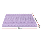 Giselle 8cm Memory Foam Mattress Topper Lavender Infused Bamboo Cover 7-Zone King MATTRESS-TOP-7Z-8LA-K