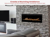 Dimplex 34-inch Linear Fireplace Driftwood and River Rock Accessory Package LF34DWS-KIT