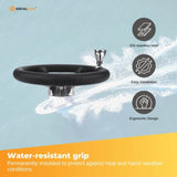 13.5" Boat Steering Wheel With Grip Cover - Stainless Steel 3/4" 5 Spoke With Knob V238-SUPDZ-40824956715088