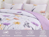 Knit Quilted coverlet and pillowcovers set Cozy and Textured - Queen size V745-MAC080645Q13U