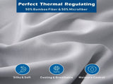 4 Piece Hotel Bamboo Cooling Sheet Set -Ultra Soft 2000TC Breathable Bed Sheets Set with 37 V1317-ZXW9-AUSK-4JT-YH