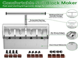 1 PCS Soil Blocker for Seedlings, Stainless Steel Soil Press Garden Tool, Silver, 5 x 5 cm V1237-ZY-924-182
