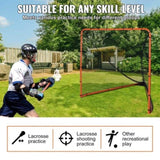 Lacrosse Goal, 1.8mx1.8m Lacrosse Net, Folding Portable Backyard Lacrosse Training Equipment, Steel V952-ZQGQQMTJK66YHI8WOV0