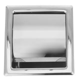 Plated Silver Wall Mounted Toilet Paper Holder with Sleek Stainless Steel Design V1369-AZ3-W-20687