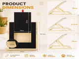 CARLA HOME Dog Nail Scratch Board with Snack Box, Height Adjustable Puppy Nail Pet V178-36570