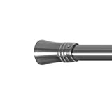 Marlow Silver Double Curtain Rod Steel Pole Pommel Set Extendable Adjustable CD1019-SL_NZ