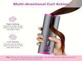 USB LCD Wireless Charging Automatic Portable Curler Smart Home Personal Care Appliance Mini V1102-DDJFB001