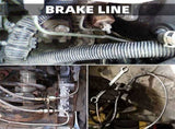 25Ft 3/16'' OD Steel Zinc Brake Line Tubing Kit 150MPa 32 Fittings V178-66954