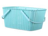 Shower Caddy Bin Strong Plastic Large Opening Smoothing Handle Draining Holes Shower Basket for V1294-YM0901-3117230401211