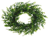 1Pc Decorative Green Boxwood Wreath Artificial Plant Gar for Home V1370-AZ4-23663