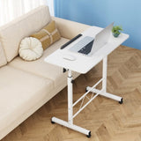 Artiss Laptop Desk Table Adjustable 80CM White LA-DESK-80T-WH