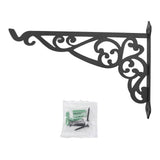 Outdoor Hanging Bracket Black Iron Multifunctional Decorative Plant Hanger for Bird Feeder Lantern V1294-YM0901-3111240046711
