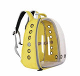 Purple Stylish Transparent PVC Pet Carrier Backpack - Large Capacity, Multi-Use for Birds & V888-ELOSUNG21773