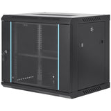9U Wall Mount Network Server Cabinet, 39.37 cm Deep, Server Rack Cabinet Enclosure, 90.7 kg Max. V952-WLJJGHBL9U1552RC3V0