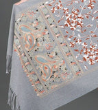 European-American Style Auspicious Embroidered Shawl Scarf, High-End Autumn & Winter Warm V1232-FXRPJ002