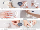 3 Pack Suction Cup Soap Dishes, Removable Drill-Free Bar Soap Holders for Shower Walls, Bathrooms, V1189-LC-AMZ-00271