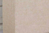 Bed Head Queen Beige Headboard Upholstery Fabric Tufted Buttons V43-BED-CILNQBE