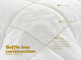 Giselle Bedding King Size 400GSM Microfiber Quilt All Season Duvet Quilts Comforter Winter Summer QUILT-RCYF-400-K