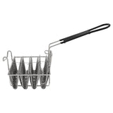Stainless Steel Taco Shell Fryer Basket, 4 Shell Tortilla Fry Rack with Detachable Handle V1188-MS-721-309