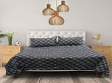 3 Pce Botanica Printed Comforter Set Rosebud Queen/King V442-ATX-COMFORTER-B5ROSEBUD-BLACK-KI