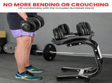 Powertrain 80kg Adjustable Dumbbell Set W Stand Home Gym Exercise Free Weights DMB-BF2-040-2S